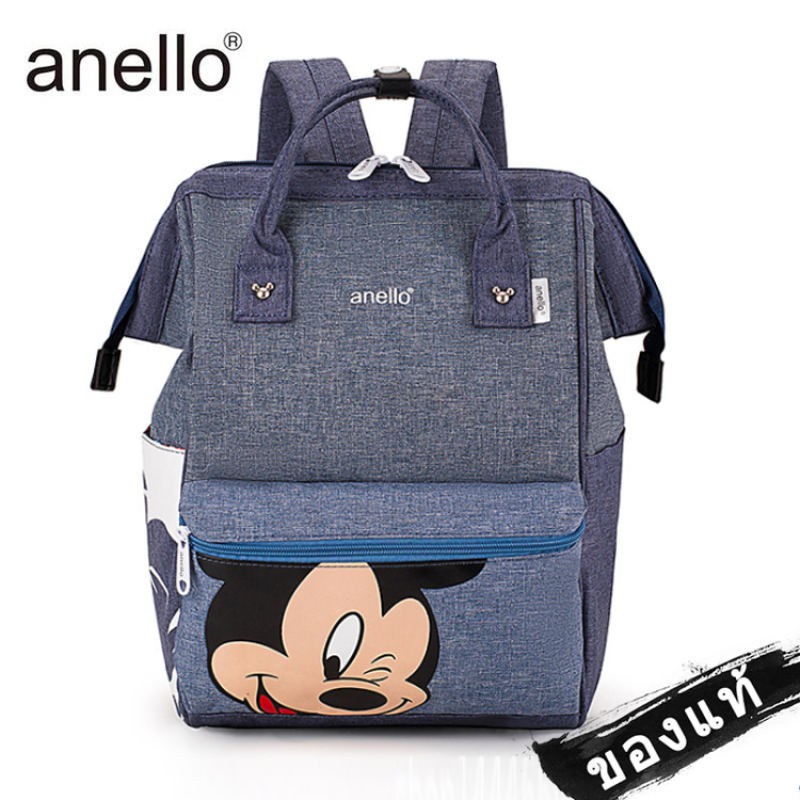 พร้อมส่ง‼️ กระเป๋า Anello Mickey ใบใหญ่ มี 5 / กระเป๋า Anello Đisnēy 2019 Polyester Canvas Backpack Limited-AN601