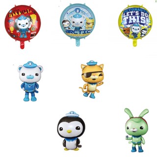 ลูกโป่งฟอยล์อลูมิเนียม ลาย The Octonauts ขนาด 28 นิ้ว สําหรับตกแต่งปาร์ตี้วันเกิด งานแต่งงาน