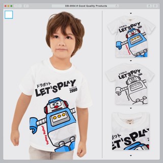 DB-0004 Dora-Bot T-Shirts  เสื้อยืดเด็กคอกลม ลายโดราบอท ลิขสิทธิ์แท้