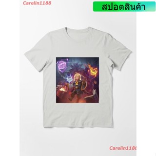 New Dota 2 Baby Invoker Art Essential T-Shirt เสื้อยืด ดพิมพ์ลาย เสื้อยืดผ้าฝ้าย คอกลม cotton แฟชั่น discount Unise_04