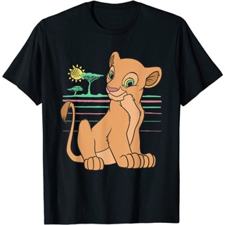 ผ้าฝ้ายคอกลมDisney เสื้อยืด ลาย The Lion King Young Nala 90s สําหรับผู้ชาย และผู้หญิง ทุกเพศfrom S-4XL_05