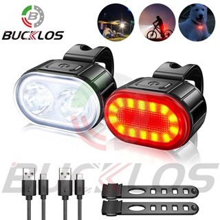 Bucklos ไฟท้ายจักรยาน LED ชาร์จ USB กันน้ํา เพื่อความปลอดภัย