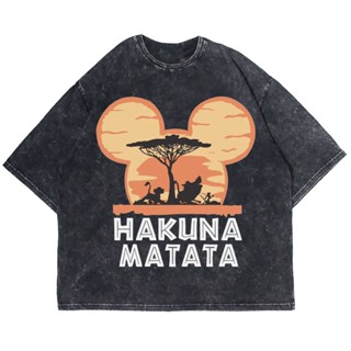 Patternmerch "hakuna matata the family lion king" Oversize T-shirt | Washed tee | Vintage T-Shirt_01