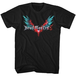 Qiuy5 [พร้อมส่ง] เสื้อยืด ผ้าฝ้าย 100% พิมพ์ลายโลโก้เกม Devil May Cry โอเวอร์ไซซ์ ของขวัญคริสต์มาส สําหรับผู้ชาย XS-6XL