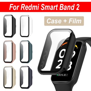 เคสป้องกันหน้าจอ PC พร้อมฟิล์มกันรอย แบบเต็มจอ สําหรับ Redmi Smart Band 2