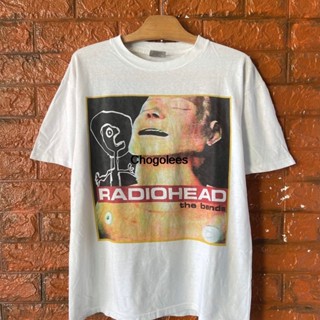 เสื้อยืด พิมพ์ลายวงร็อค 90s Radiohead The Bends 1995 Album Promo สไตล์วินเทจ ไซซ์ M