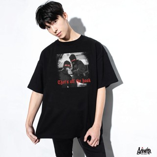 Just Say Bad  ® เสื้อ Oversize รุ่น Hook Jone 500 สีดำ ( ลิขสิทธิ์แท้ ) OS