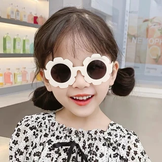 แว่นตาเด็ก แว่นตากันแดดลายดอกไม้สําหรับเด็กอายุ 1-4 ปี