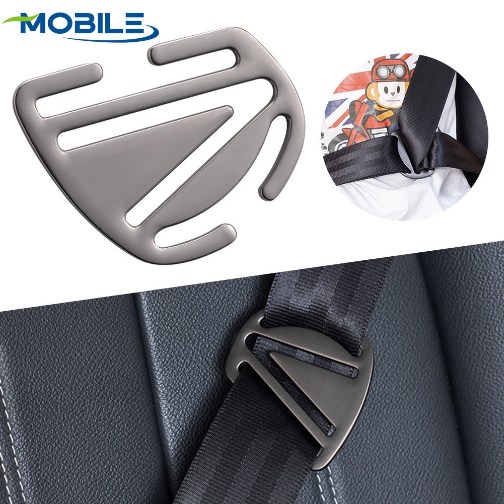 เด็กเข็มขัดนิรภัยคลิป Retainer Universal Car Seat Belt Adjuster Limiter เด็กสายคล้องคอโลหะ Positioner เข็มขัดนิรภัยเด็ก Stopper