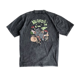 เสื้อยืดพิมพ์ลายแฟชั่นChill Out (BlackMineralWash)