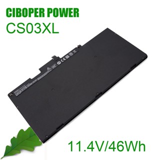 CP Original แบตเตอรี่แล็ปท็อป CS03XL 11.4V 46WH สำหรับ EliteBook 745 G3, 840 G3 G4, 850 G3 G4, ZBook 15U G3 G4 MT43 Seri