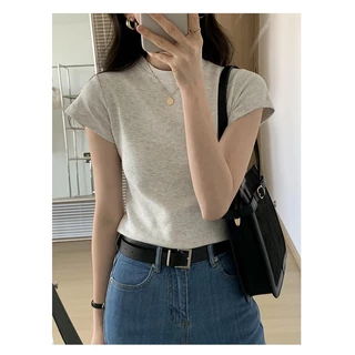 50753 เสื้อแขนสั้น ผ้าฝ้าย ทรงสลิมฟิต สวมใส่สบาย