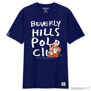 เสื้อยืดโปโลแขนสั้น พิมพ์ลายหมี Beverly Hills BNSB560