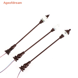 [Ageofdream] โคมไฟ Led 3V สเกล 1:87 ขนาดเล็ก สีขาว สําหรับฉากไมโคร