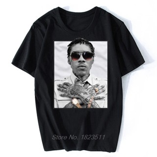 Lyzh เสื้อยืดลําลอง แขนสั้น พิมพ์ลาย Vybz Kartel Reggae Dancehall Jamaica Weed Clark สไตล์ฮาราจูกุ แฟชั่นสําหรับผู้ชาย และผู้หญิง