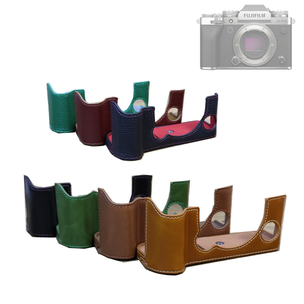 Fujifilm XT5 กระเป๋ากล้องหนัง Body Half Body Case Cover Protector สําหรับกล้อง Fujifilm X-T5