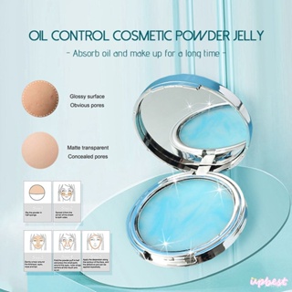 ♕Candy Bella Pressed Powder Oil Control Jelly Powder-Free Texture ประณีต Skin-Friendly Natural Nude แต่งหน้า Long Lasting Face แป้งเครื่องสำอาง UPBEST