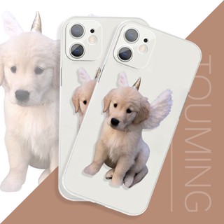 เคสโทรศัพท์มือถือแบบนิ่ม tpu ใส ลายลูกสุนัขนางฟ้า 8 6 สําหรับ Iphone X 13 12 14pro max 14plus 12 mini 13 mini xsm 14pro xr max plus se 7 14 11 pro se