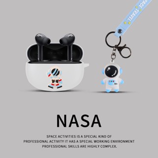 SoundPeats Capsule3 Pro Case Creative Space NASA Astronaut Keychain Pendant SoundPeats Capsule3 Pro Silicone Soft Case Protective Case Shockproof Case Protective Case Compatible with SoundPeats Capsule3 Pro Cover Soft Case Protective Case