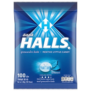 ฮอลล์รสเมนทอล เม็ดHALLS 280กรัม 100MENTOLIPTUS CANDY 280G.100PCS