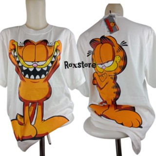 PUTIH Baju Women pull and bear garfield White Short Shirt jumbo xxl xxxl xxxxl Tops disney bigsize Clothing oversiz_03