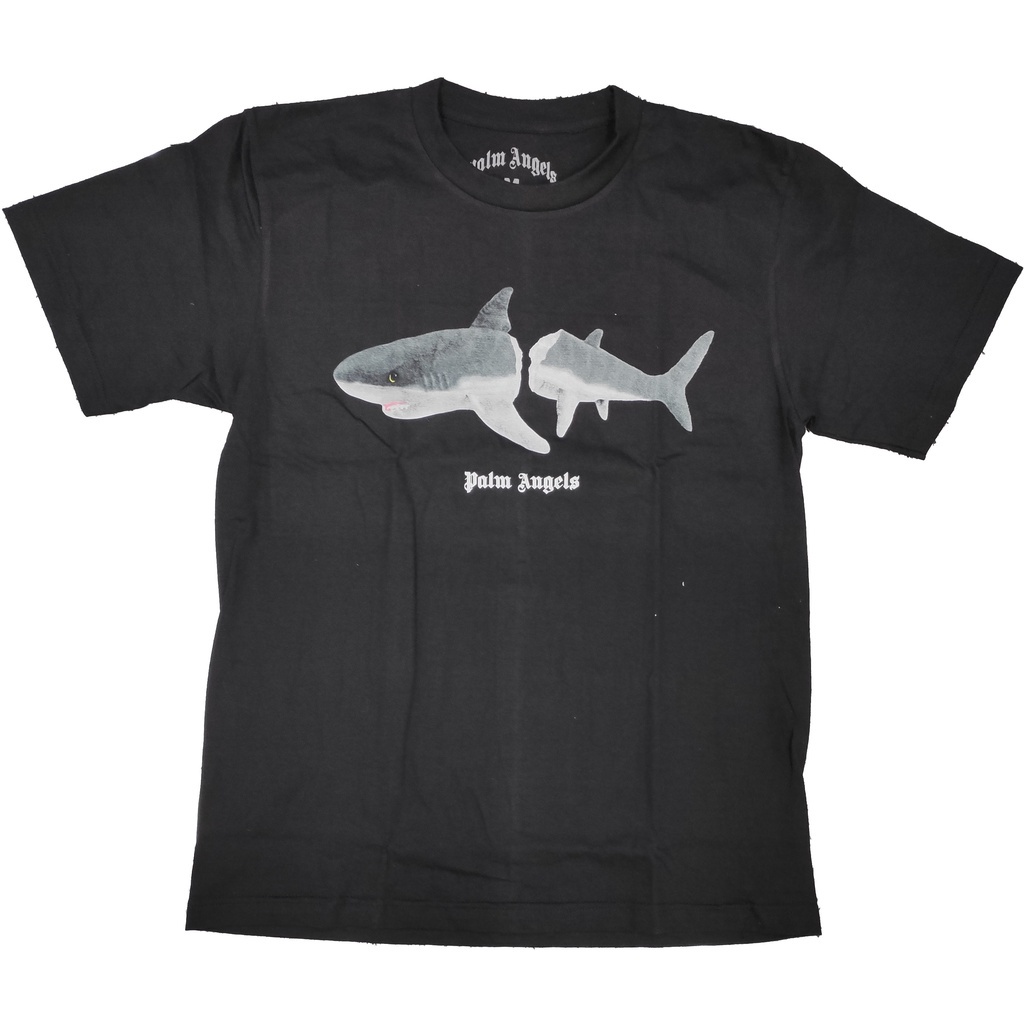 👕🔥⭐ Palm Angels ⭐ เสื้อยืด คอกลม แขนสั้น แฟชั่น หมี ปาล์ม แองเจิ้ล ฉลาม ตัวขาด kill the shark bear unisex