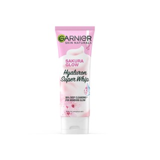 WHIP การ์นิเย่วิปโฟมซากุระโกลว์ มล.ผลิตภัณฑ์ดูแลผิวหน้าGARNIER 100 FOAM SAKURA GLOW100 ML