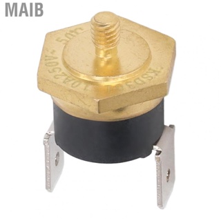 Maib 5Pcs KSD301 Copper Thermostat Bimetal Normally Closed M4 Snap Disc Temperature Switch 250V