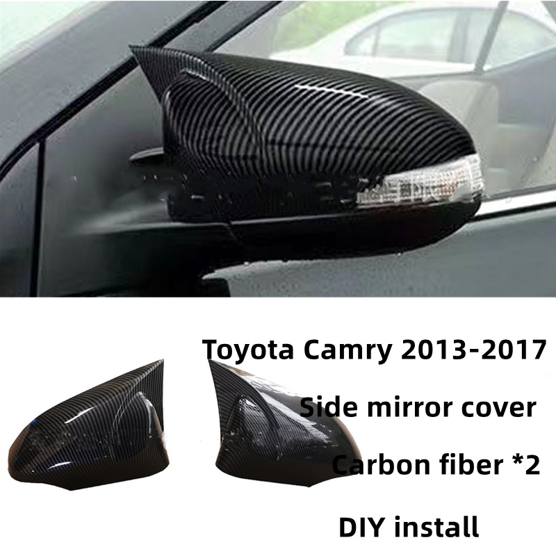 ฝาครอบกระจกมองหลัง คาร์บอนไฟเบอร์ สําหรับ Toyota Camry 2013-2017