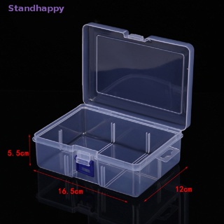 Standhappy กล่องพลาสติกใส ความจุขนาดใหญ่ สําหรับเก็บเครื่องสําอาง