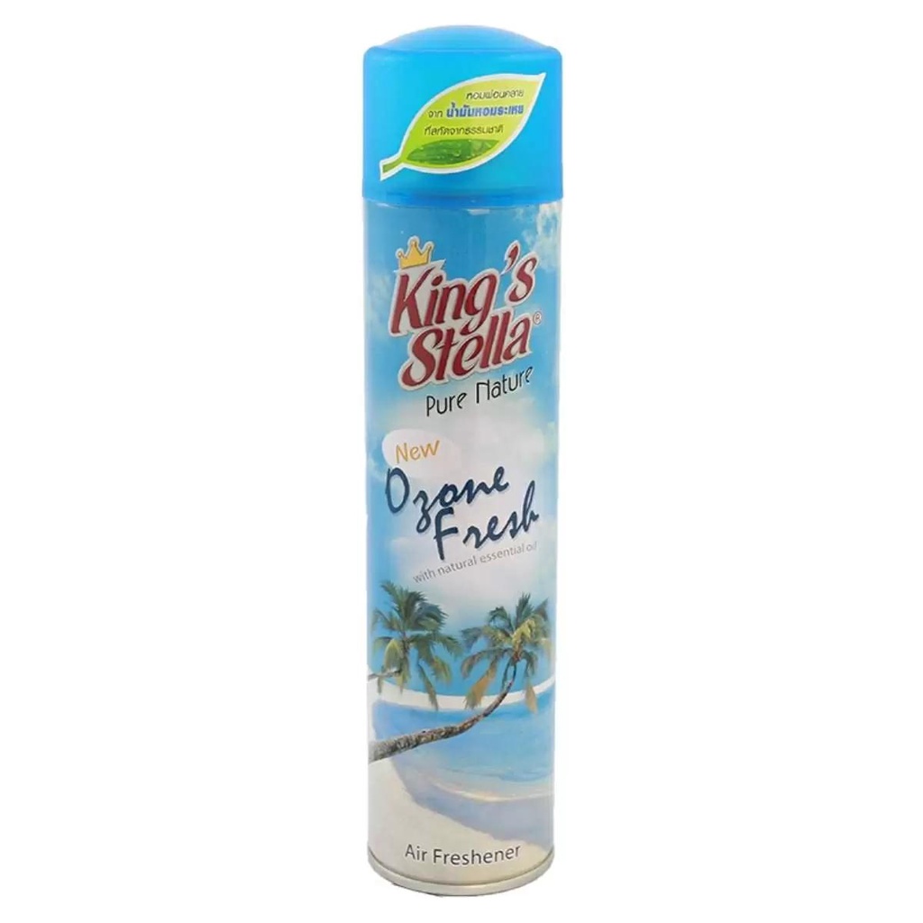 HOMEHAP KING'S STELLA สเปรย์ปรับอากาศ เพียวเนเจอ 320 มล. กลิ่น Ozone Fresh  น้ำหอม น้ำหอมปรับอากาศ น