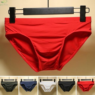 【ECHO】Men Briefs Thongs Triangle Underpants Breathable Elastic waist Knickers【Echo-baby】