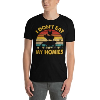 Vintage Retro I Dont Eat My Homies Cool Chicken Pig Cow Vegetarian Farmer Shirt_02