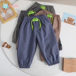 Aoda กางเกงกีฬาเด็ก Dralon กางเกงลำลอง Crawler Sweatpants เด็กชายและหญิงกางเกงสไตล์เกาหลี
