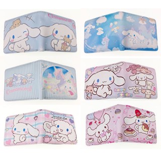 SANRIO กระเป๋าสตางค์ กระเป๋าใส่เหรียญ หนัง PU ลายการ์ตูน Cinnamoroll Melody Pachacco Pom Pom Purin Kuromi น่ารัก