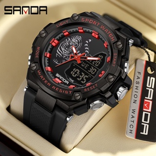 Sanda Official Beast Dial นาฬิกาข้อมือควอทซ์ สไตล์สปอร์ต กันตก SD3173-10