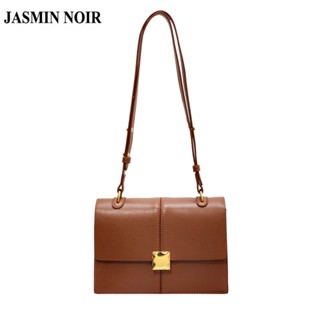 Jasmin NOIR กระเป๋าสะพายไหล่ สะพายข้าง หนัง PU สไตล์เรโทร สําหรับผู้หญิง