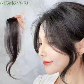 Desmondri วิกผมสังเคราะห์ หน้าผาก ผมหน้าม้า คุณภาพสูง สีดํา สําหรับผู้หญิง