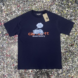 CARHARTT เสื้อยืดแขนสั้น คอกลม พิมพ์ลายเสือ แฟชั่นคู่รัก