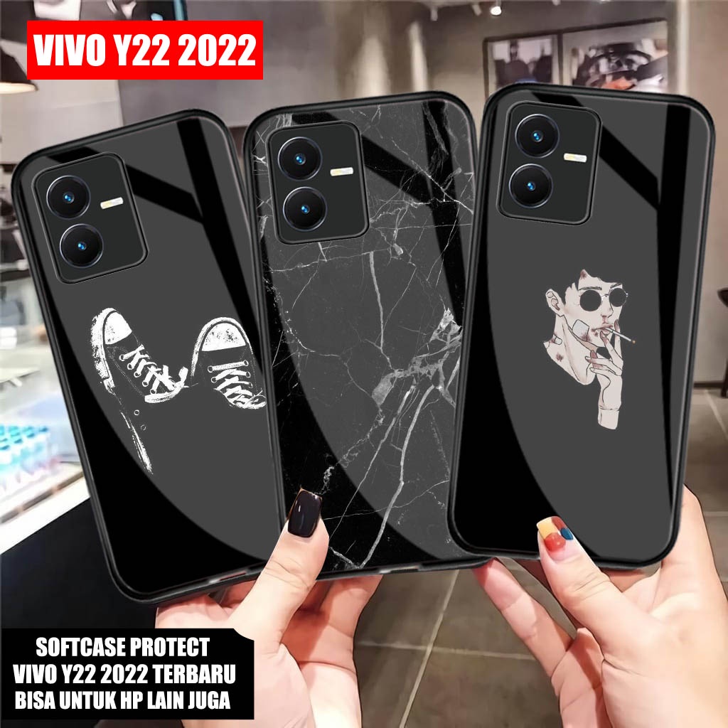 HP ล่าสุด 2d Glossy Hardcase VIVO Y22 Y22S 2022 [M162] เคสโทรศัพท์ VIVO Y22 Y22S 2022 ล่าสุด - เคสโท