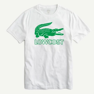 LOWCOST T SHIRT เสื้อยืด แฟชั่น ลายจระเข้ เสื้อใส่สบาย วินเทจ สตรีท