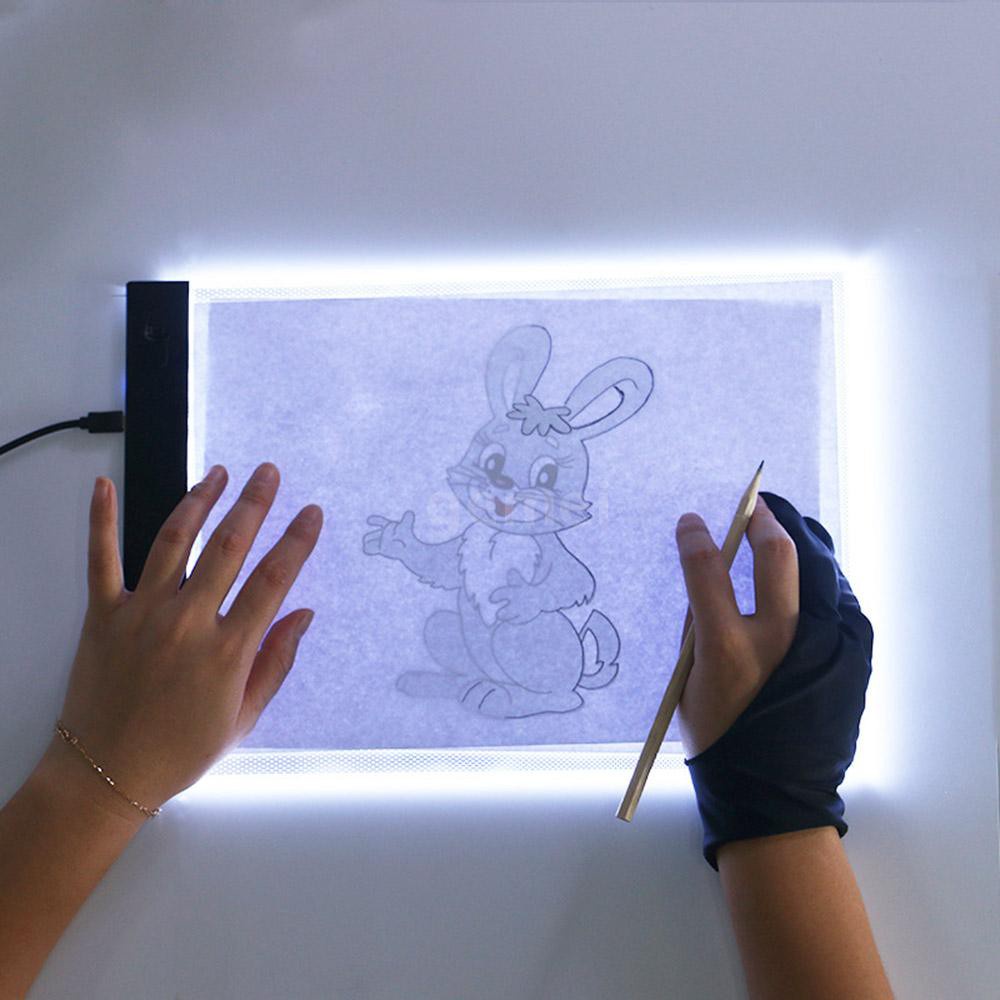 แผ่นกระดานวาดรูป A4 LED Light สำหรับ Computer PC Notebook