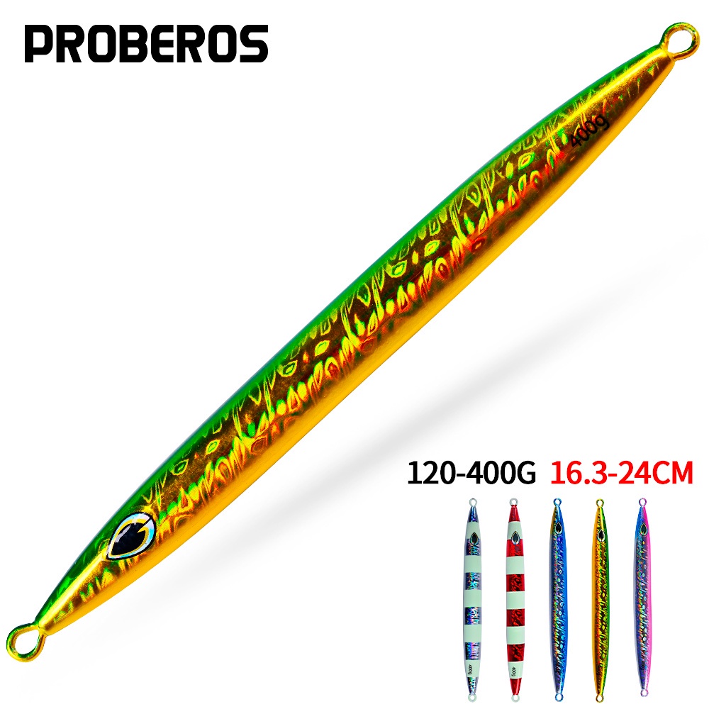 Proberos เหยื่อตกปลาโลหะ แนวตั้ง 120 กรัม - 400 กรัม 1 ชิ้น