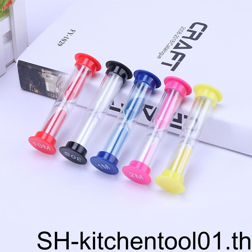 นาฬิกาทรายจับเวลา 30S 1 2 3 5 10 นาที สําหรับตกแต่งโต๊ะเรียนเด็ก 6 ชิ้น ต่อชุด