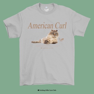 เสื้อยืดลาย AMERICAN CURL (อเมริกันเคิร์ล) Classic Cotton Unisex by 【Nothing Hills】_01