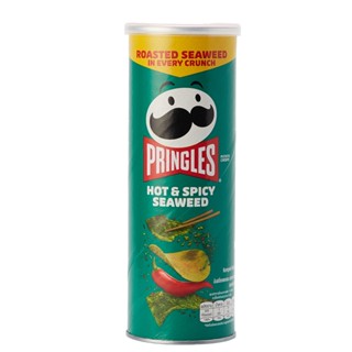 พริงเกิลส์มันฝรั่งรสสาหร่ายเผ็ด PRINGLES 97 กรัมHOT AND SPICYSEAWEED97G