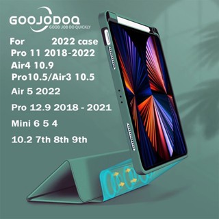GOOJODOQ เคสไอแพด สำหรับ iPad Gen10 Gen9 Gen8 Gen7 10.2 Pro 11 Air4 Air5 10.9 mini6 8.3 Case