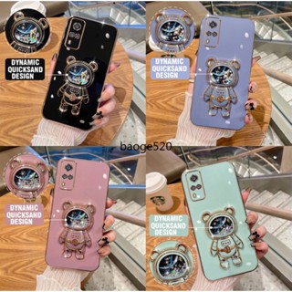 เคส Casing Vivo Y66 Y67 เคส Vivo V5 Y71T Case Vivo Y76S Y51 เคส Vivo Y53S Y33 Case Vivo Y31 Y75 เคส Vivo Y55S Y76 Case New quicksand astronaut stand mobile phone case โทรศัพท์มือถือ มีทรายไหล ลายนักบินอวกาศ สําหรั