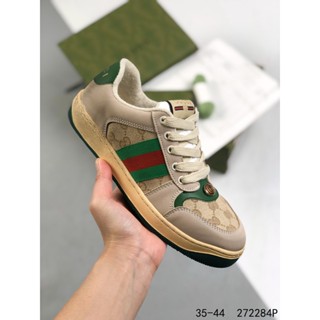 Gucci Distressed Screener รองเท้าผ้าใบ สําหรับผู้ชาย ผู้หญิง 12631