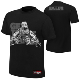 ใหม่ เสื้อยืด ผ้าฝ้าย สะท้อนแสง พิมพ์ลาย Wwe Brown Strow "Get This Hands" สําหรับผู้ชาย